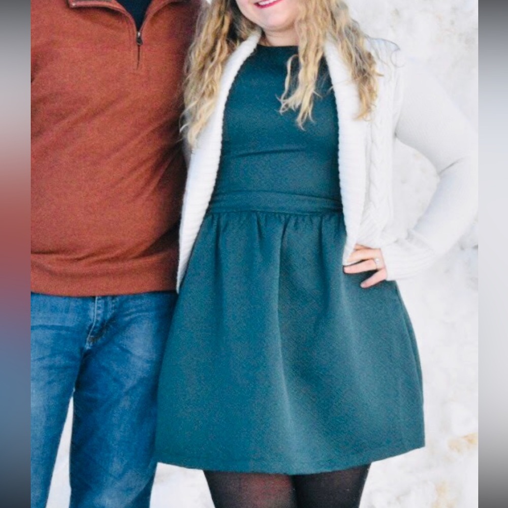 Forest green dress